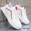 Classic White Red Stripe Sneakers (G25)